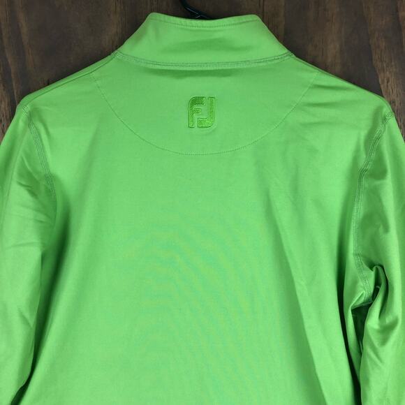FootJoy Unisex Sweater Green Full Zip Up Comfort Quick Dry Nylon Stretch Medium - Picture 11 of 12